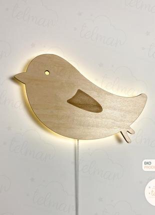 Светильник в детскую комнату ночник птичка светильник птичка
