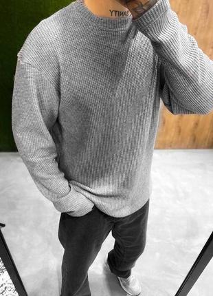 🔝 мужской вязаный свитер из ангоры вязка2 фото