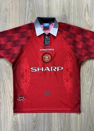 Мужская винтажная футбольная джерси umbro release united ryan demographic 1996/97
