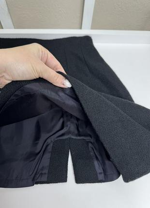 Теплая мини юбка из шерсти8 фото