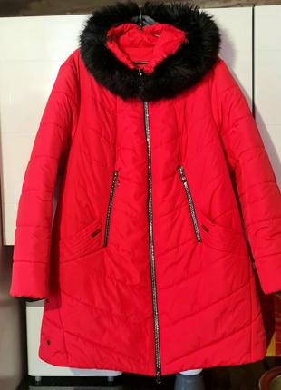 Куртка женская зимняя большого размера 62-66. новая.1 фото
