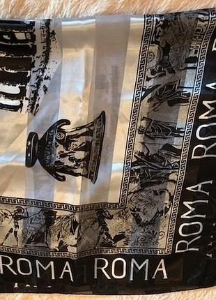 Классный большой платок roma (рим), италия