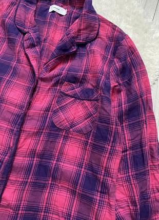 Піжама сорочка для сну бавовняна рожева2 фото