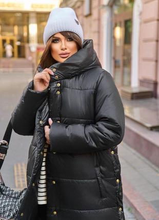 Женское пальто зимнее 50-644 фото