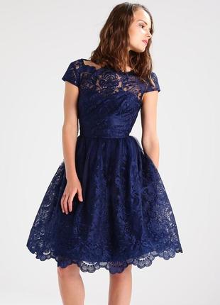 Шикарное платье, королевского синего цвета.2 фото