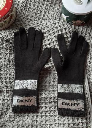 Черные перчатки dkny2 фото