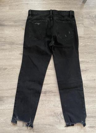 Черные джинсы укороченные xs2 фото