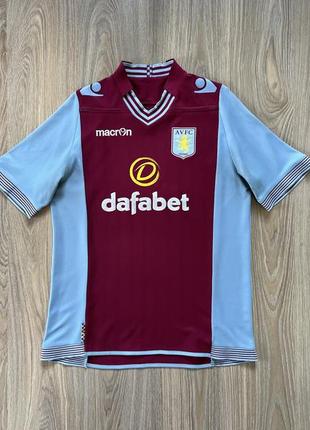 Мужская винтажная футбольная джерси macron aston villa 2013/2014