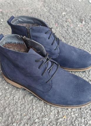Зимние синие ботинки 41, 42, 43, 45 размер