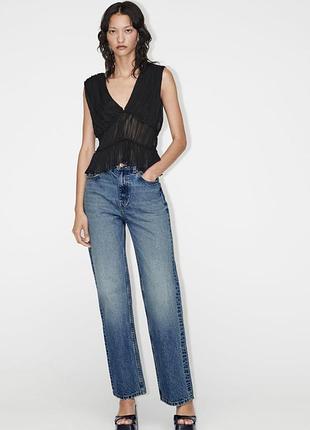 Прямые джинсы zara