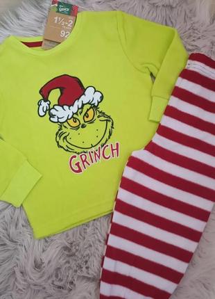 Новогодняя флисовая пижамка grinch бренда primаrk