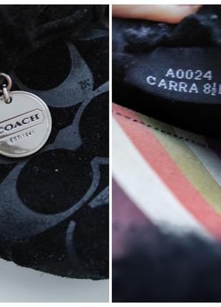 Тапочки комнатные из замши и овчины coach4 фото