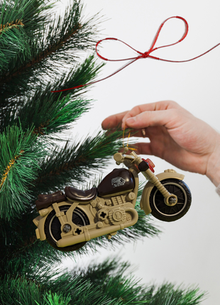 ❤️новая детализированная игрушка😱 мотоцикил-конструктор елочная игрушка на елку новый год подарок🎄1 фото