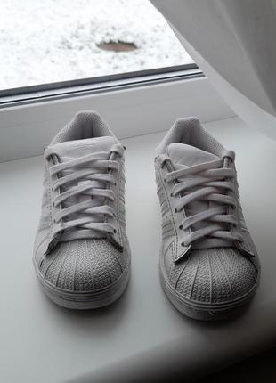 Белые кеды adidas4 фото