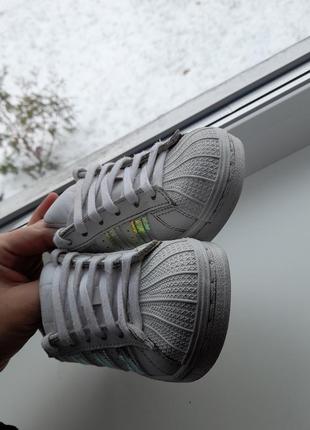 Белые кеды adidas6 фото