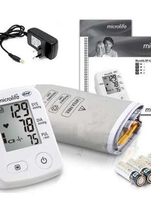 Тонометр microlife bp a2 classic + манжета lux 22-32см + мережевий адаптер 6v автоматичний гарантія 5 років