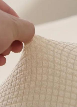 Чехол компьютерное кресло 55х70 см стильные жатка, чехол на офисное кресло трикотаж...