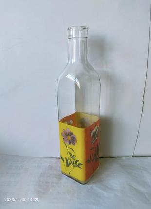 Пляшка декоративна скло 0.5 л1 фото