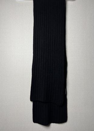 Черный базовый кашемировый шарф brian &amp; barry