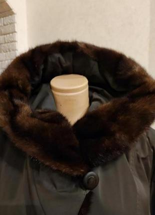 Пальто зимнее weitral с элементами из норки р-р 4xl3 фото