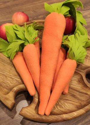 Морковка под костюм зайчика с лентой через плечо / морковь, игрушка2 фото