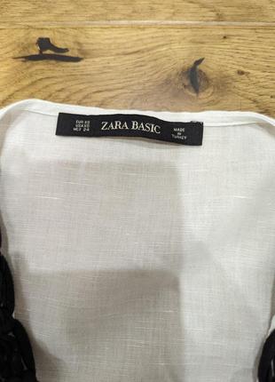Блуза, льон, вишивка, вишиванка zara xs-s3 фото