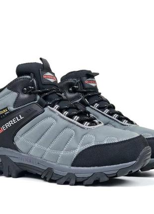 Высокие зимние мужские кроссовки с мехом в стиле merrell moc ii 🆕 зимние ботинки5 фото