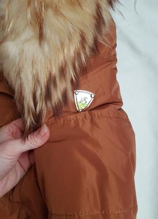 🔥чудове зимове пальто з пояском та капюшоном єнота symonder6 фото