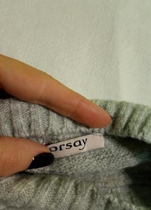 Женский свитер, пуловер с трендовым мехом orsay ✔️4 фото