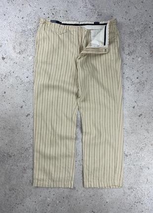 Polo ralph lauren linen pants мужские брюки оригинал, lacoste x hackett