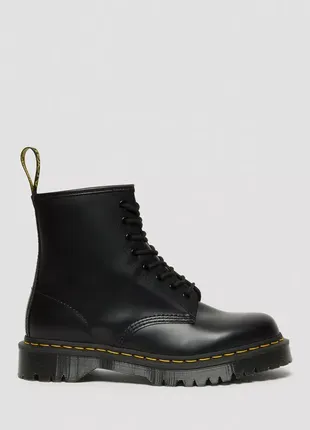 Черевики чоботи dr. martens 1460 bex smooth leather lace up boots чорні шкіра