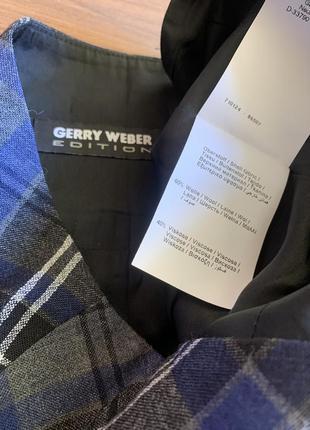 Gerry weber шерстяная юбка в клетку3 фото