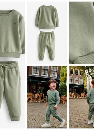 Стильний утеплений костюм світшот джогери next