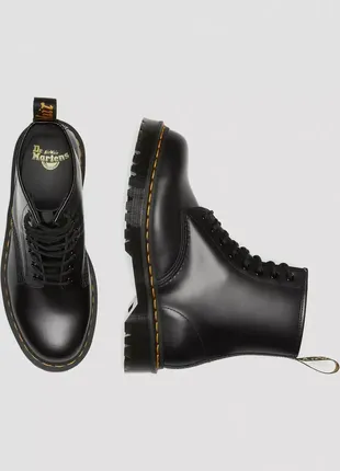 Ботинки сапоги dr. martens 1460 bex smooth leather lace up boots черные кожа5 фото