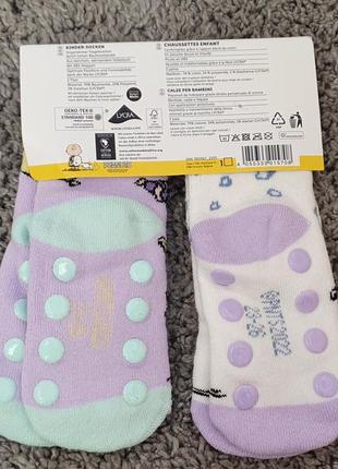 Шкарпетки для дівчинки теплі антиковзання 23 -26 розмір / 2 -4 роки2 фото