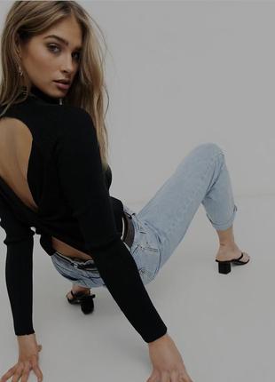 Кофта з відкритою спиною на віскозі