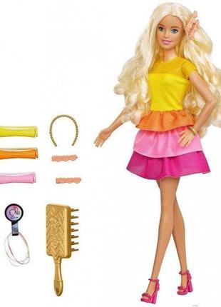 Лялька барбі розкішні локони barbie ultimate curls doll, blonde mattel (gbk24)2 фото