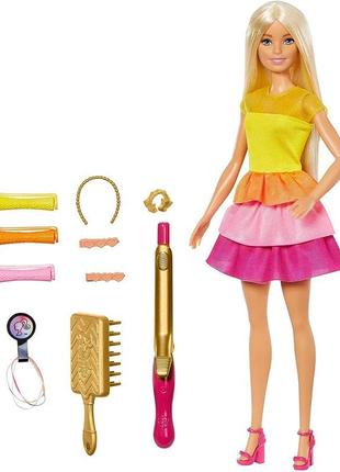 Лялька барбі розкішні локони barbie ultimate curls doll, blonde mattel (gbk24)
