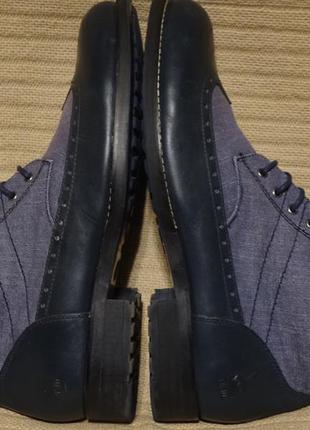 Эффектные комбинированные фирменные брогированные ботинки g-star raw голландия 43 р.8 фото