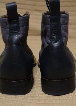 Эффектные комбинированные фирменные брогированные ботинки g-star raw голландия 43 р.9 фото