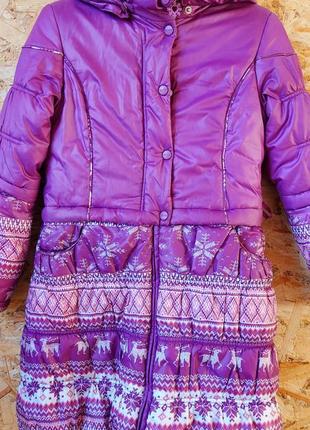 Зимове пальто danilo на дівчинку 10-12р2 фото