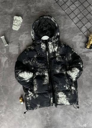 Тепла чоловіча зимова куртка чорна / куртки пуховики на зиму для чоловіків2 фото