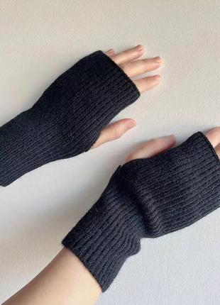 Стильні мітенки у різних кольорах нові рукавички без пальців3 фото
