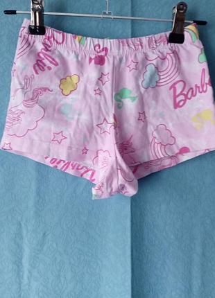 Шорти трикотажні тонкі barbie primark 2-3/92-98