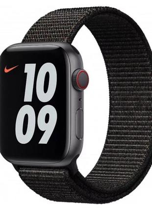 Ремешок для часов apple watch nylon loop 42 / 44 / 45 мм black