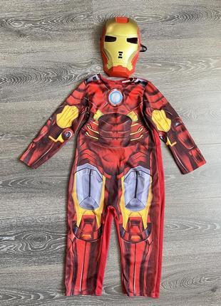 Карнавальний костюм iron man месники marvel 3 4 роки залізна людина