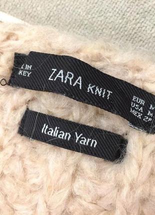 Новый без бирки с шерстью ламы свитер italian yarn zara knit 🇹🇷 turkey6 фото