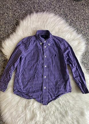 Рубашка в клетку ralph lauren