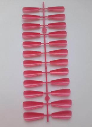Ногти накладные розовые матовые, набор накладных ногтей 24 шт4 фото