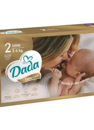 Подгузники  для детей дада dada extra care 2, 3-6 кг (43шт)1 фото